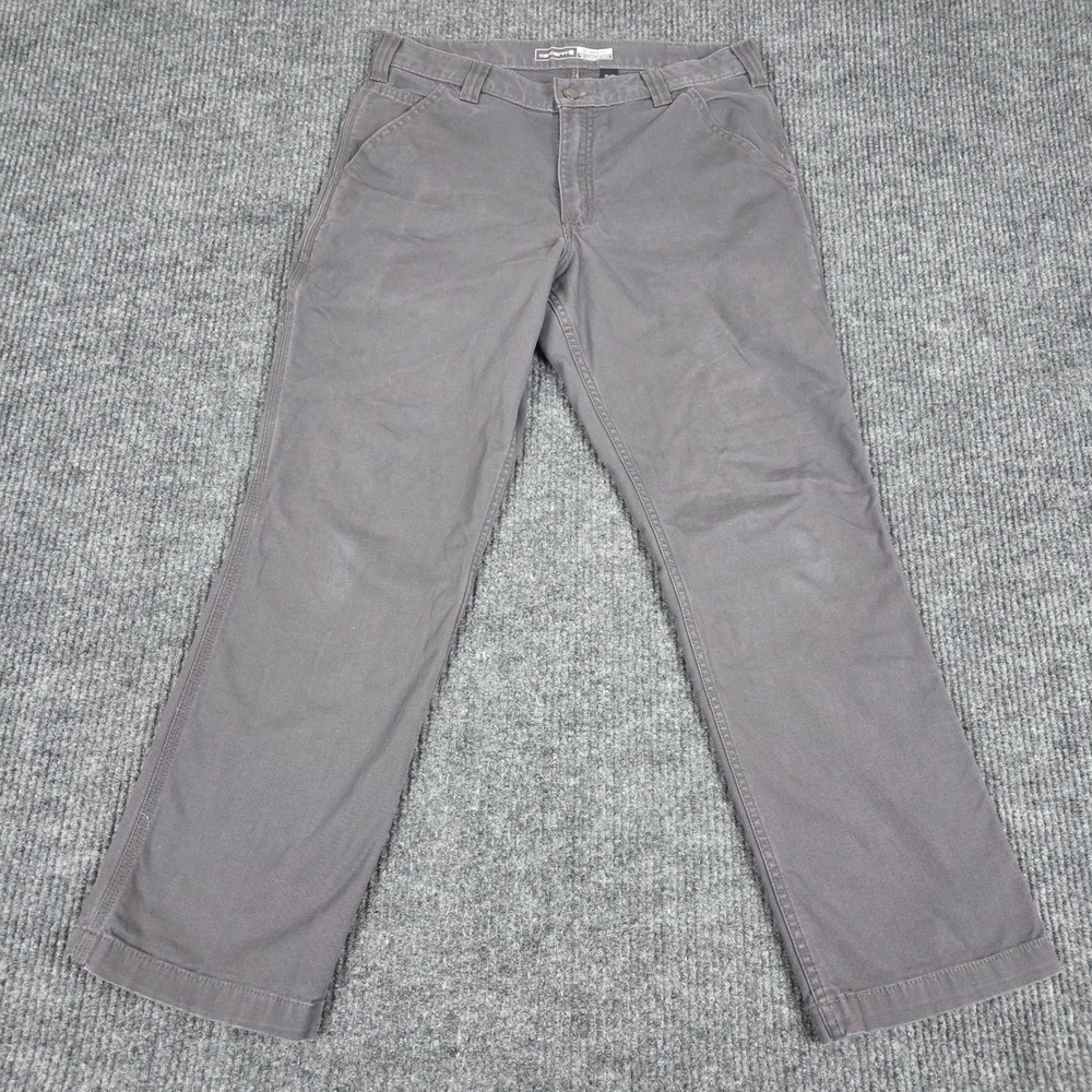 Carhartt Mens Relaxed Fit Canvas Work Pants‎ Charcoal Gray 32x30 102291 BN2291-M
